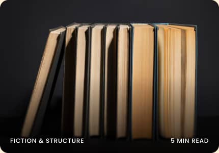 Stack of fiction books