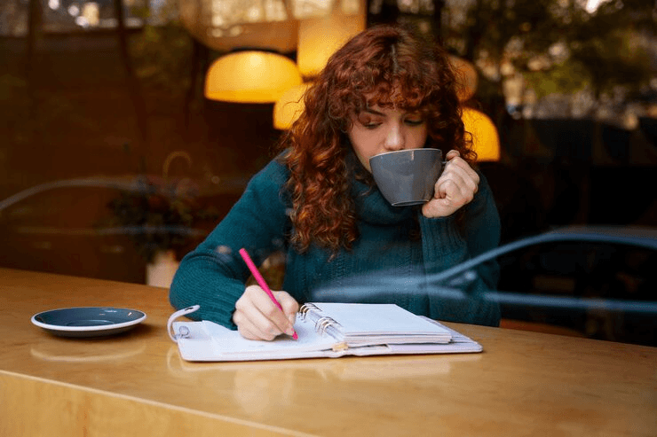 Author outlining a personal narrative