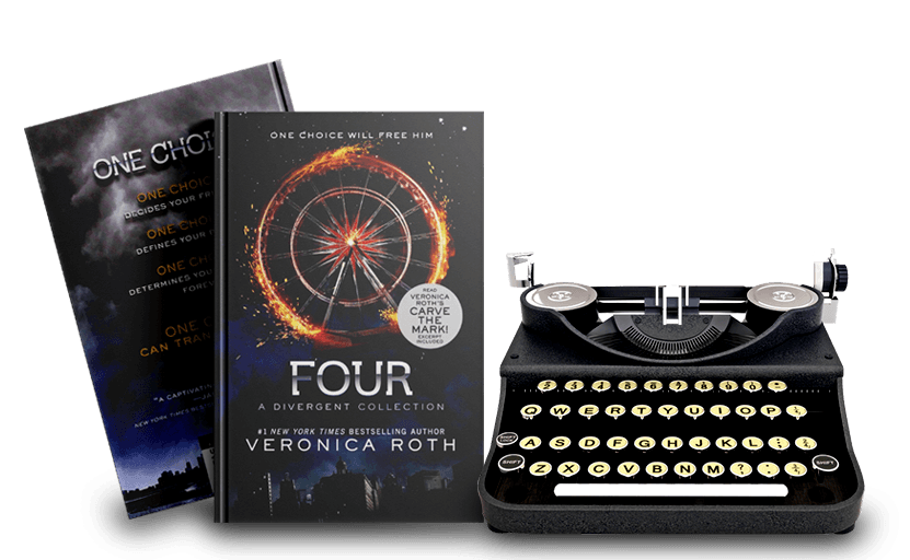 Books and typewriter for manuscript consultation